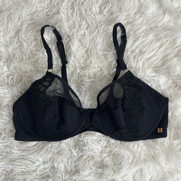 SAVAGE X FENTY NOT SORRY MICROFIBER & LACE HALF CUP BRA - Picture 2 of 9
